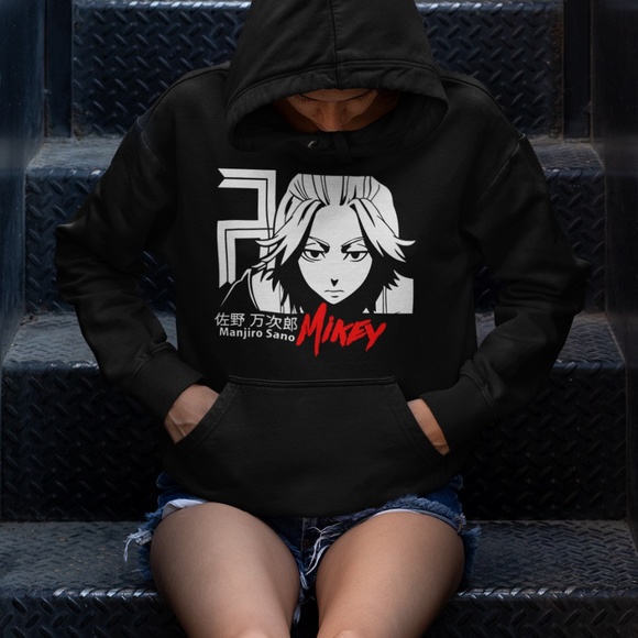 MIKEY MAJIRO SANO:: UNISEX CUSTOM HOODIE - Picture 2 of 3